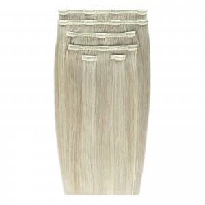 Image of Beauty Works Double Hair Set 18" Clip-In Hair Extensions (Various Shades) - #18/22A Barley Blonde