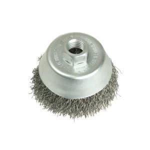 Image of Lessmann Cup Brush 80mm M14, 0.35 Steel Wire
