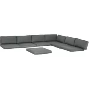 Image of Outsunny Replacement Cushions for Outdoor Furniture Garden Seat Cushion Pad - Grey