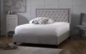 Image of Limelight Rhea 4ft6 Double Mink Fabric Bed
