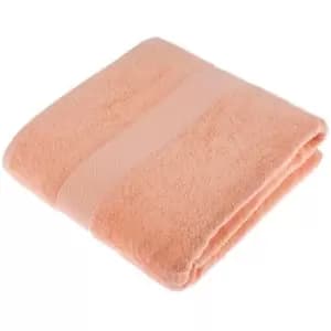 Image of HOMESCAPES Turkish Cotton Peach Jumbo Towel - Peach