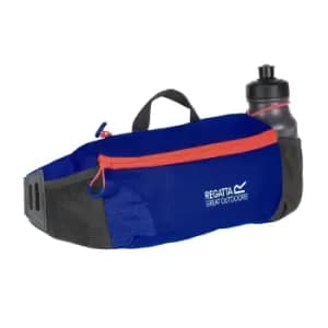 Image of Regatta Blackfell III Hip Pack With Bottle (One Size) (Surfspray Blue/Blaze Orange)