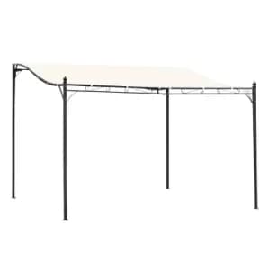 Image of Outsunny 4M X 3M Gazebo Backyard Pool Garden Pergola Canopy Sun Shade Shelter Soft Top - Cream