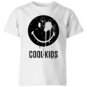 Image of Smiley World Slogan Cool Kids Kids T-Shirt - White - 11-12 Years