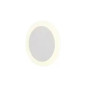 Image of Magnetic Base Wall Lamp, 12W LED 3000K 498lm, 15, 19cm Round Centre, Sand White, Acrylic Frosted Diffuser