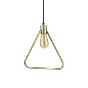Image of Abc 1 Light Ceiling Pendant Antique Brass, E27