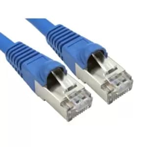Image of Cables Direct 0.5m CAT6A Patch Cable (Blue)