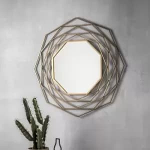 Image of Carson Mirror Gold Effect 91cm Gold Effect