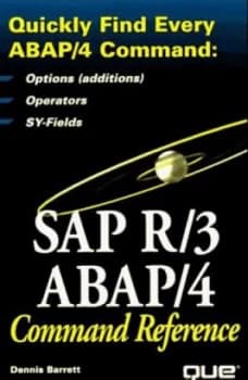 Image of Sap R/3 Abap/4 Command Reference by Dennis Barrett Book
