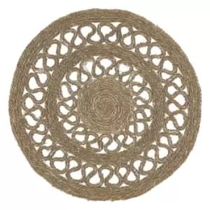 Image of Seagrass Circle Rug Natural 90Cm
