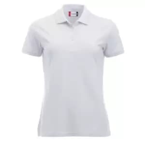 Image of Clique Womens/Ladies Manhattan Polo Shirt (L) (White)