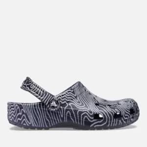 Image of Crocs Mens Classic Topographic Croslite Clogs - M11