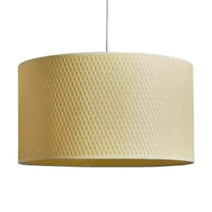 Image of XL Leno Ochre Weave Pendant Shade