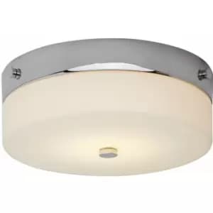 Image of Loops - 1 Bulb Flush Light Low Ceiling Polished Chrome LED GX53 9W Bulb