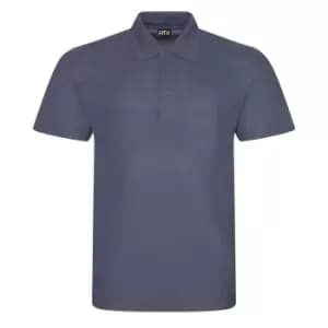 Image of PRO RTX Mens Pro Pique Polo Shirt (M) (Solid Grey)