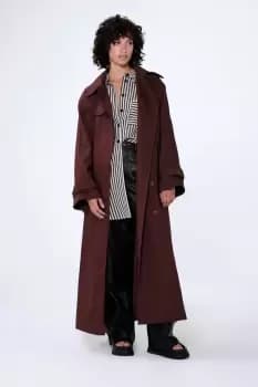 Image of Gilda Maxi Trench Coat, Mustang / 14