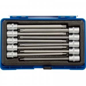 Image of Draper 10 Piece 3/8" Drive Torx Socket Bit Set 3/8" 150mm