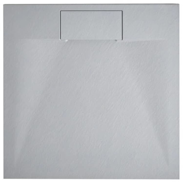 Image of Beliani Shower Tray Azzurro 900 X 900 X 30 mm Grey