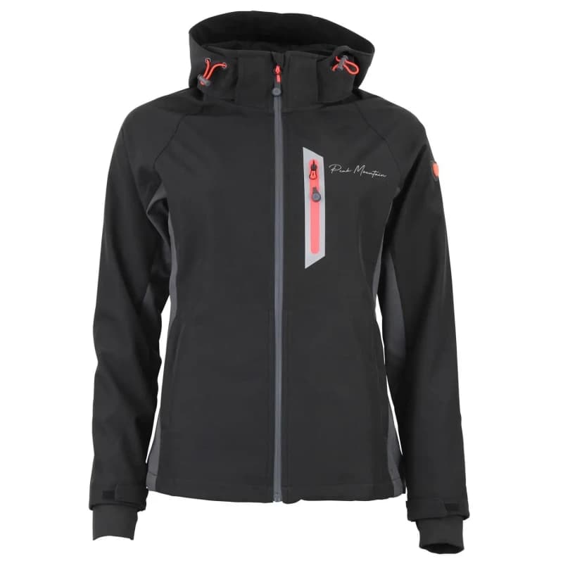 Image of Mesh zip-up jacket For Her Peak Mountain Softshell Noir Female 2XL