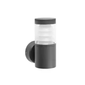 Image of Plim Outdoor LED 3 Wall Lamp Dark Grey 10W 3000K IP65
