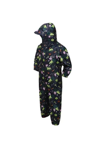 Image of Regatta 'Peppa Pobble' Waterproof Isolite 5,000 Outdoor Puddlesuit Dark Navy