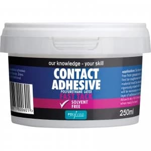 Image of Polyvine Contact Adhesive Solvent Free Fast Tack 250ml