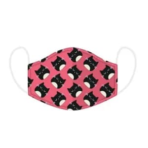 Image of Feline Fine Cat Reusable Face Covering - Large