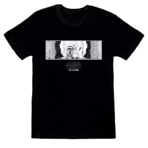 Image of Star Wars Unisex Adult Obi Wan Kenobi T-Shirt (XL) (Black/White)