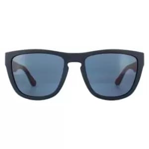 Image of Square Blue Blue Sunglasses