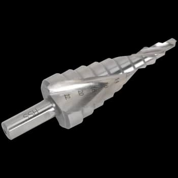 Image of Sealey Spiral Fluted M2 HSS Step Drill Bit 4mm - 22mm
