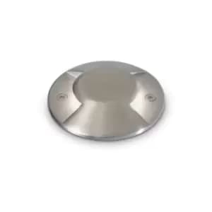 Image of Ideal Lux ROCKET-2 - Integrated LED Outdoor Recessed Ground Downlight Lamp 1 Light 2 Directional Steel 3000K IP65