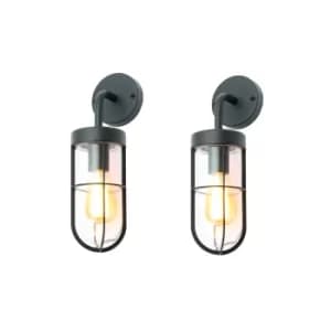 Image of Zinc WOKING Outdoor Wall Lantern Black
