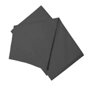 Image of Belledorm Brushed Cotton Extra Deep Fitted Sheet (Superking) (Charcoal)