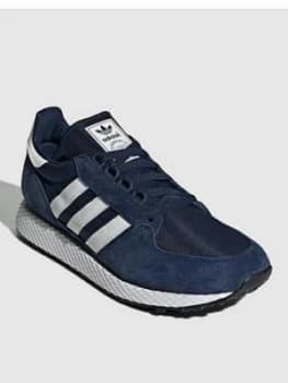 Image of adidas Originals Forest Grove Trainers - Navy, Size 6, Men