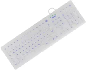 Image of KeySonic KSK-8031INEL keyboard USB QWERTZ German White