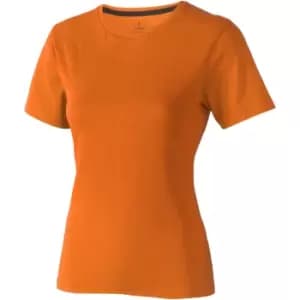Image of Elevate Womens/Ladies Nanaimo Short Sleeve T-Shirt (XS) (Orange)