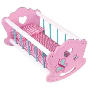 Image of Wooden High Chair and Cradle Set