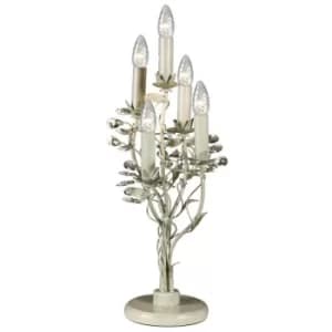 Image of Linea Verdace Michelan 5 Light Table Lamp Beige Gray