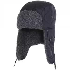 Image of Barbour Mens Sandbay Quilted Trapper Hat Black Medium