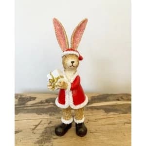 Image of Christmas Rabbit With Gift