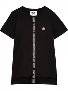 Image of Sometime Soon Boys Monument Tape Short Sleeve T-Shirt - Black, Size 12 Years