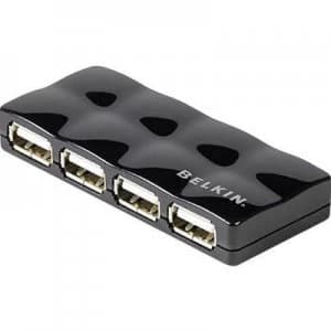 Image of Belkin F5U404CWBLK 4 ports USB 2.0 hub Black