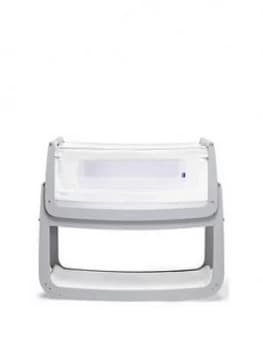 Image of Snuz Snuzpod 4 Bedside Crib With Mattress - Dove Grey