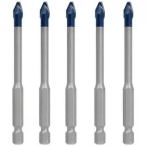 Image of Bosch Accessories EXPERT HEX-9 HardCeramic 2608900599 Tile drill bit set 5 Piece 6mm Hex shank 5 pc(s)