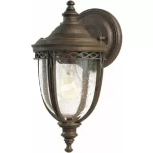 Image of Loops - Outdoor IP44 Wall Light British Bronze LED E27 60W