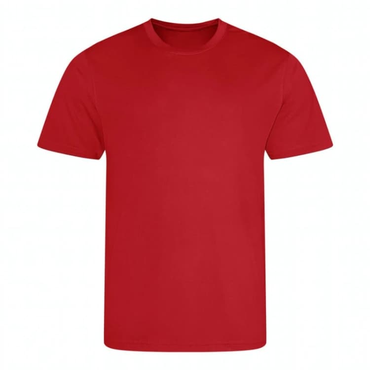 Image of AWDis Cool Mens Plain Blue T-Shirt in Red Size: Small Red Male S