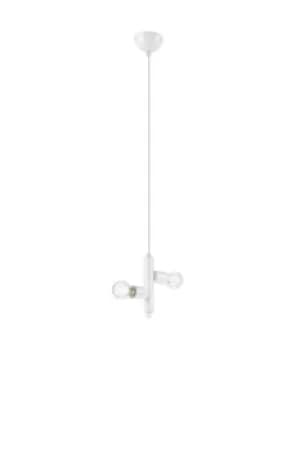 Image of Linda Modern Multi Arm Pendant Ceiling Light White, 2x E27