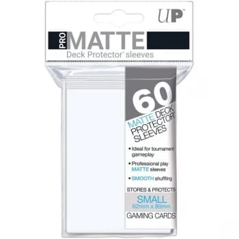 Image of Ultra Pro White Matte Small Deck Protectors - 60 Cards
