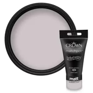 Image of Crown Matt Emulsion Paint Mulberry Mist Tester - 40ml