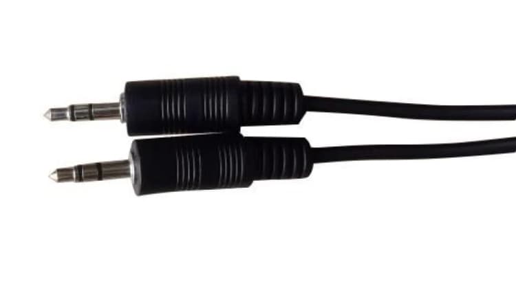 Image of Microconnect AUDLL1 audio cable 1m 3.5mm Black